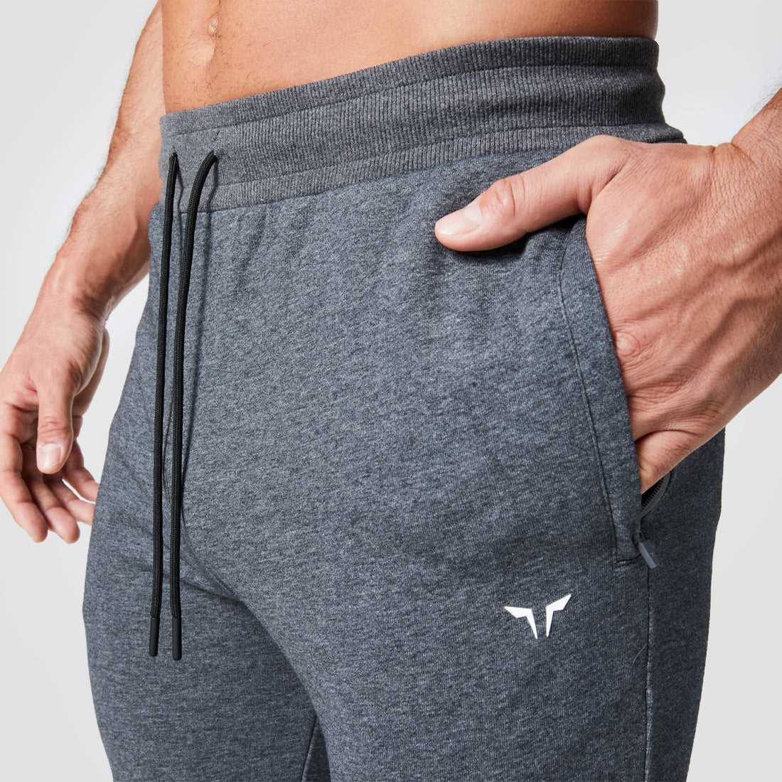 CORE CUFFED JOGGERS - CHARCOAL MARL